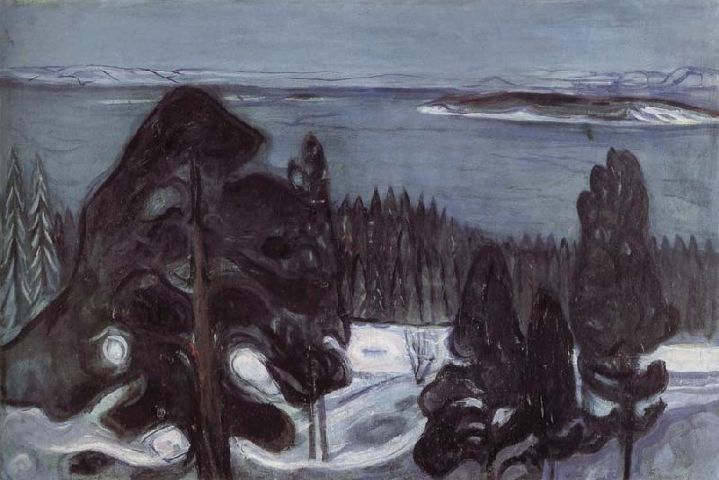 Edvard Munch Winter night